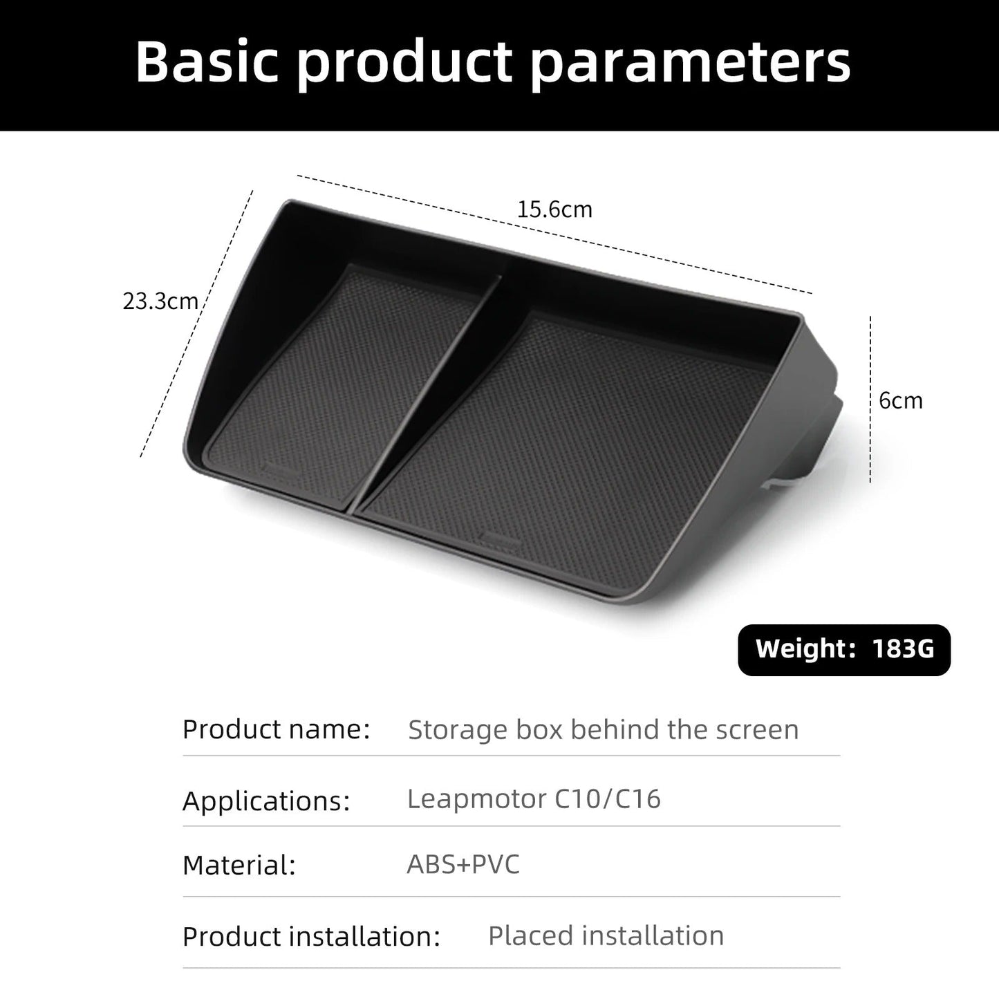 Leapmotor C10 Car Dashboard Center Console Storage Box - Leapmotor Accessories