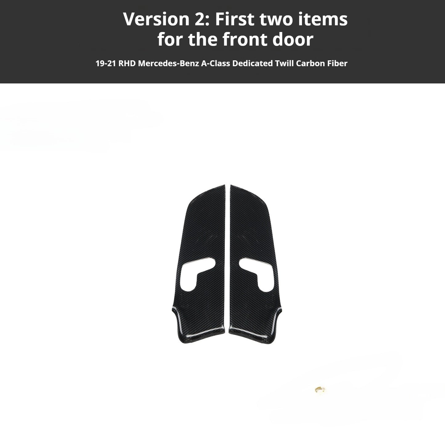 RHD 2019-2021 Mercedes-Benz A-Class / CLA-Class Specification Custom-Fit Center Console Vent Panel Modification Kit