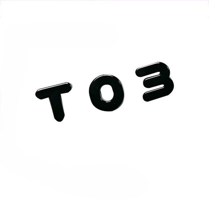 Leapmotor Blackened Car Emblem Letter Sticker - Leapmotor Accessories