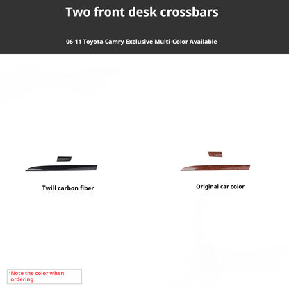 RHD 2006-2011 6th Generation Camry Interior Modification Peach Wood Carbon Fiber Pattern Air Vent Trim