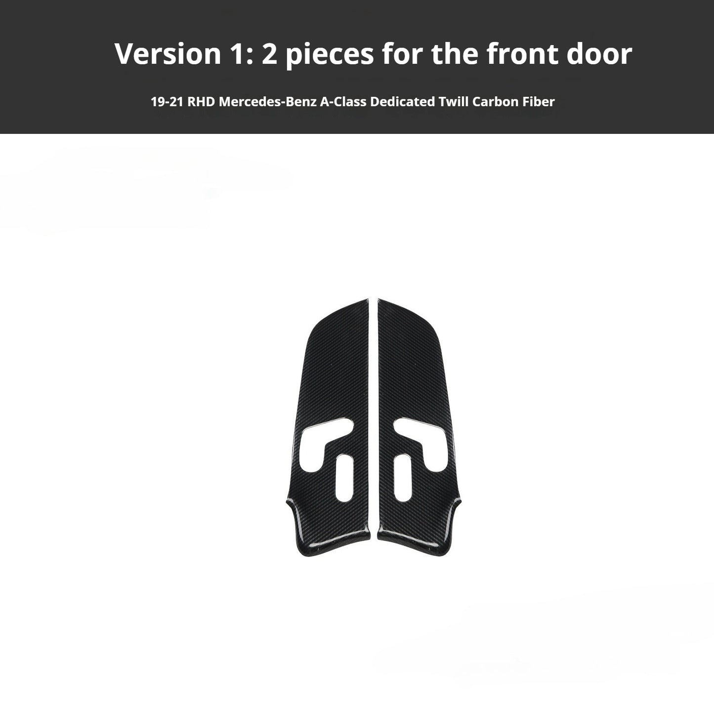 RHD 2019-2021 Mercedes-Benz A-Class / CLA-Class Specification Custom-Fit Center Console Vent Panel Modification Kit