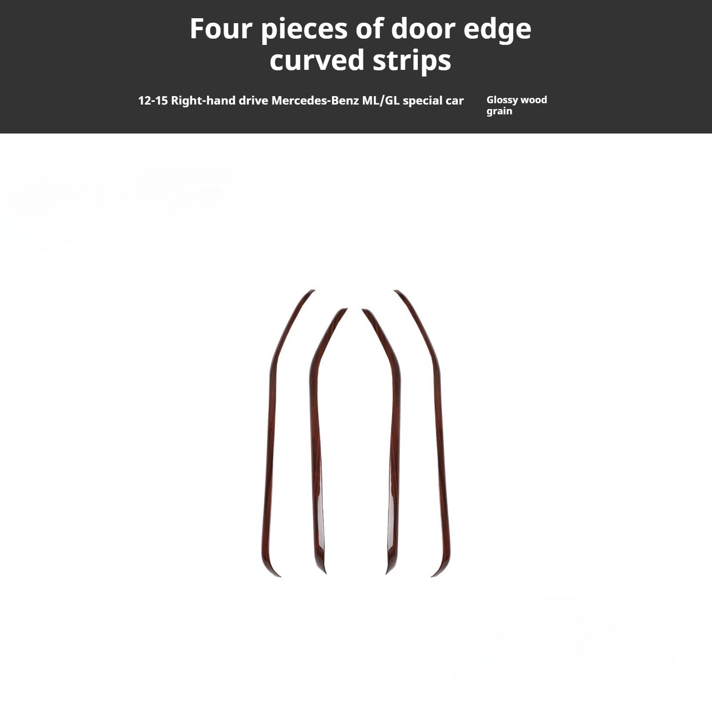 RHD 2012-2015 GL/ML300/350/400 Carbon Fiber Door Handle Interior Modification Kit