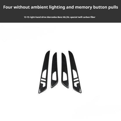 RHD 2012-2015 GL/ML300/350/400 Carbon Fiber Door Handle Interior Modification Kit