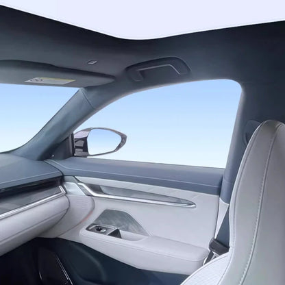 For ZEEKR 001 2021-2024 Colorful Ice Crystal Car Roof Sunshade Car Clip-on Sunroof Skylight Blind Shading Cover Sun Protection.