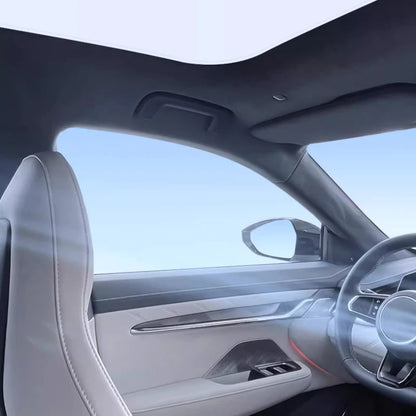 For ZEEKR 001 2021-2024 Colorful Ice Crystal Car Roof Sunshade Car Clip-on Sunroof Skylight Blind Shading Cover Sun Protection.