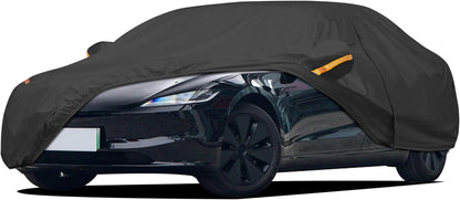 Car Cover Waterproof All Weather for Tesla Model 3 Y UV Protection Windproof Scratch Resistant.