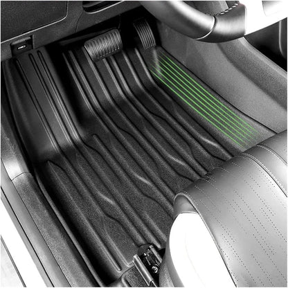 Alfombrilla de TPE compatible con BYD Atto 3 / Yuan Plus 2022 2023 2024, alfombrilla para el pie del coche (3 alfombrillas para el lado izquierdo del conductor) 