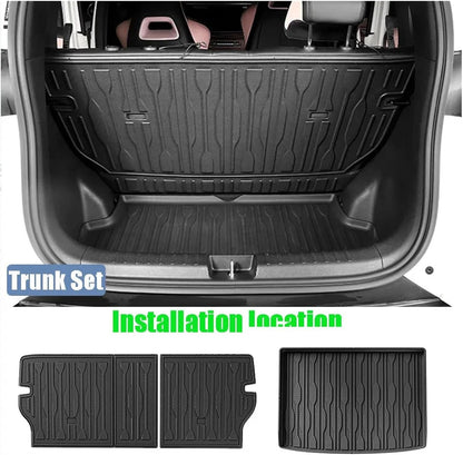 Alfombrilla de TPE compatible con BYD Atto 3 / Yuan Plus 2022 2023 2024, alfombrilla para el pie del coche (3 alfombrillas para el lado izquierdo del conductor) 