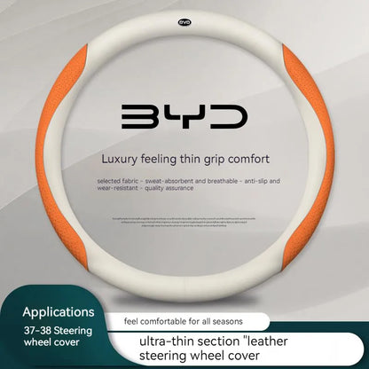 Car-Steering-Wheel-Cover-Carbon-Texture-Auto-Parts-For-BYD-Atto-3-Act-Seal-Tang-F31-1