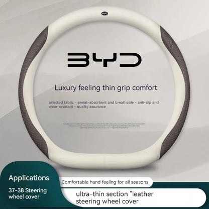 Car-Steering-Wheel-Cover-Carbon-Texture-Auto-Parts-For-BYD-Atto-3-Act-Seal-Tang-F31-5