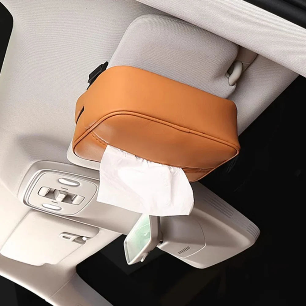 Leapmotor C10 Car NAPPA Leather Tissue Box - Leapmotor Accessories