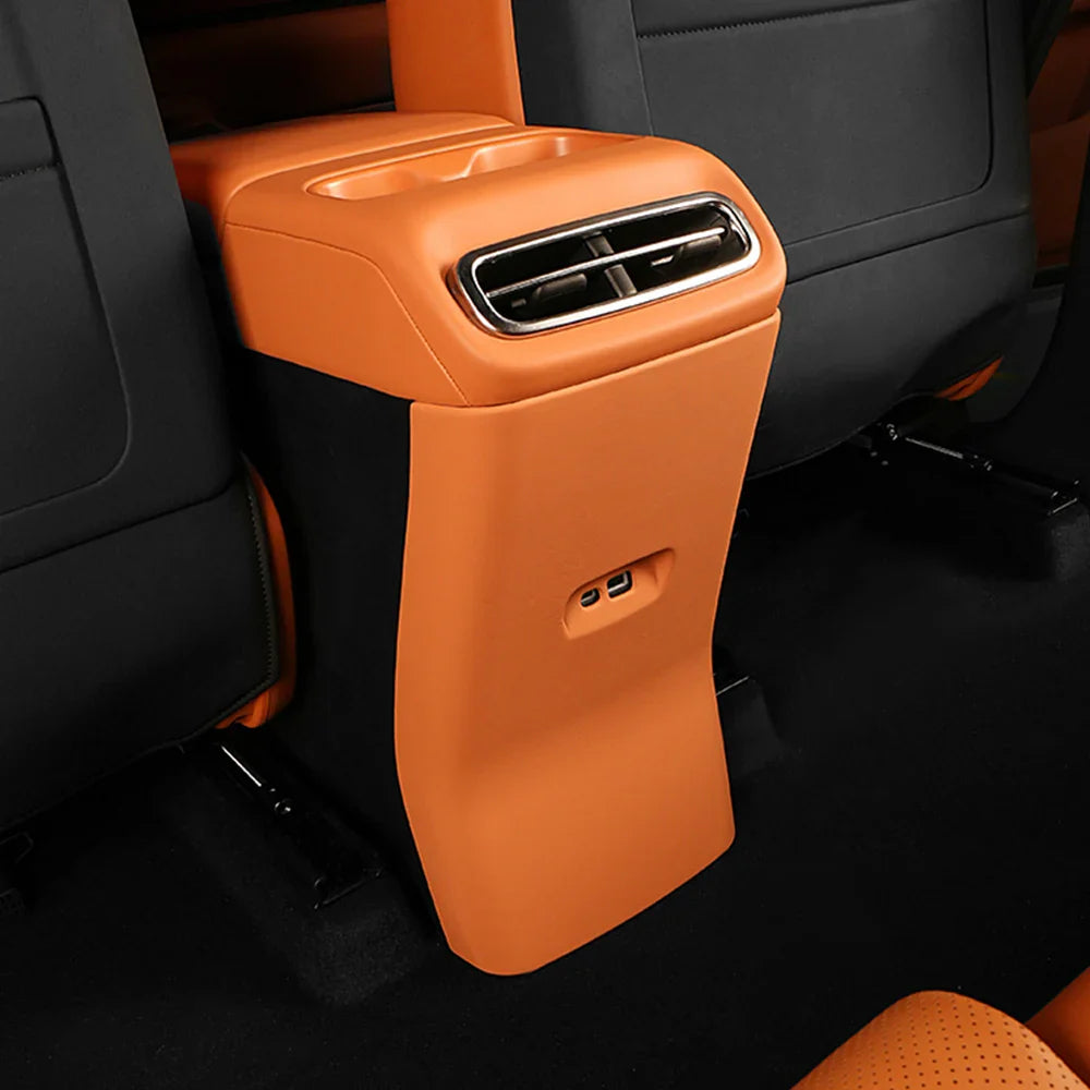 Leapmotor C10 Rear Air Conditioning Leather Anti Kick Cover - Leapmotor Accessories