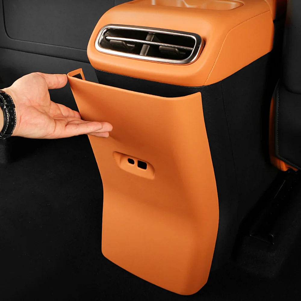 Leapmotor C10 Rear Air Conditioning Leather Anti Kick Cover - Leapmotor Accessories