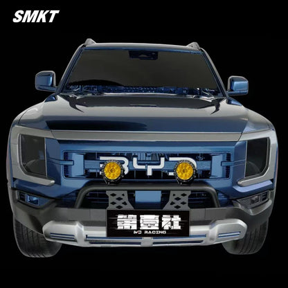 BYD Shark 6 2025 2026 Front Bumper License Plate Off Road LED Light Bar Frame Holder