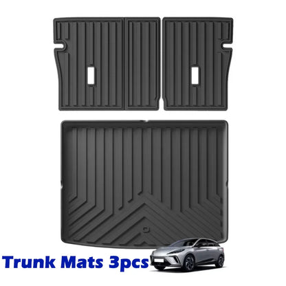 MG4 EV/MG MULAN 2022 2023 2024 Floor Mats All Weather RHD Waterproof Non-slip Car Floor Mats Cargo Liner