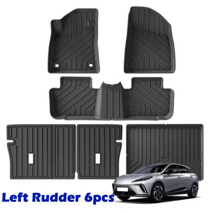 MG4 EV/MG MULAN 2022 2023 2024 Floor Mats All Weather RHD Waterproof Non-slip Car Floor Mats Cargo Liner