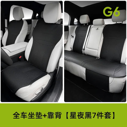 Funda de cojín para asiento de coche Xiaopeng G6 Xpeng G6 2023 2024, de cuero napa transpirable 