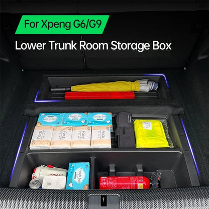 Xpeng G6 G9 Car Trunk Storage Box Car Trunk Bottom Classified Storage Box