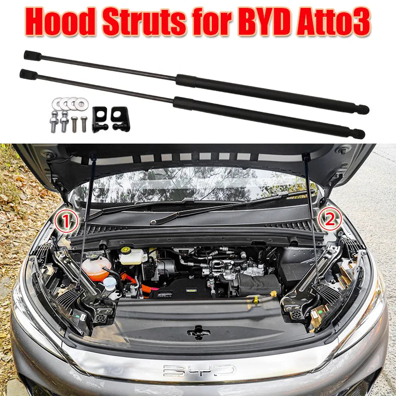 BYD ATTO 3 Frunk(RHD) Organizer Box with Hood Struts