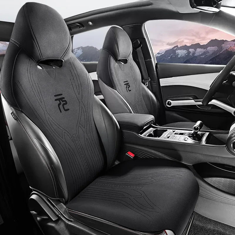 Breathable Suede Car Seat Cushion Full Sets for BYD Atto3