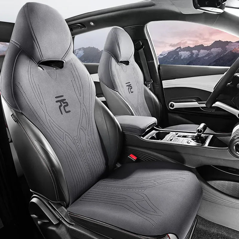 Breathable Suede Car Seat Cushion Full Sets for BYD Atto3
