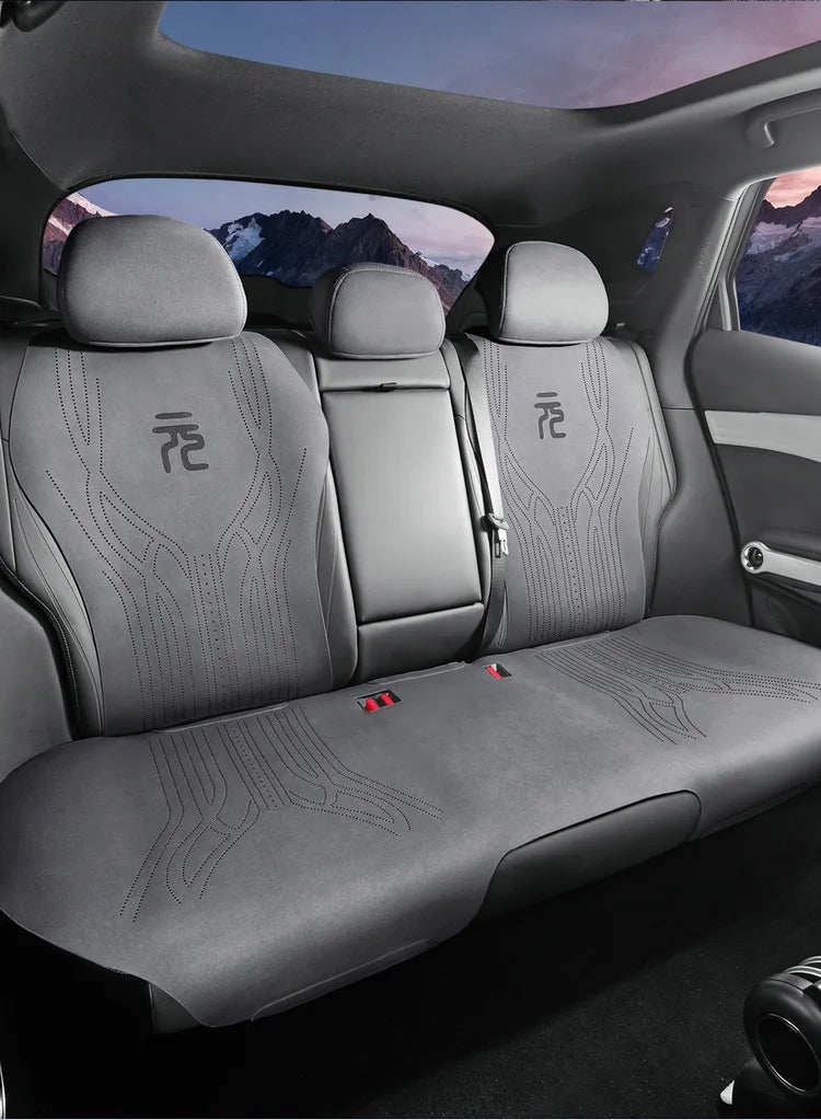 Breathable Suede Car Seat Cushion Full Sets for BYD Atto3