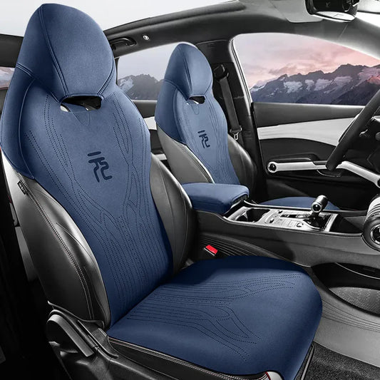 Breathable Suede Car Seat Cushion Full Sets for BYD Atto3