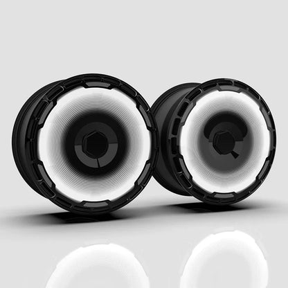 Full Wheel Covers Compatible with DENZA D9, Z9, Z9 GT, N7 & N8 (18–21 in) – Full Wheel Cover – Solid White – Set of 4