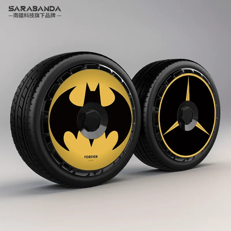 Full & MiniAero Wheel Covers Compatible with Audi Models (18–20 in) – UV-Printed Full Wheel Cover – Yellow Arrow – Set of 4