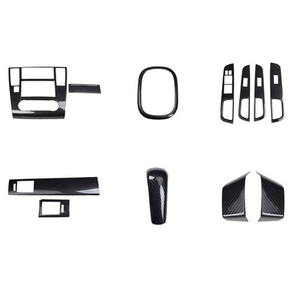 RHD 05-10 Tiida Interior Upgrade Set: Walnut Carbon Fiber Pattern Gear Knob & Center Console Protector