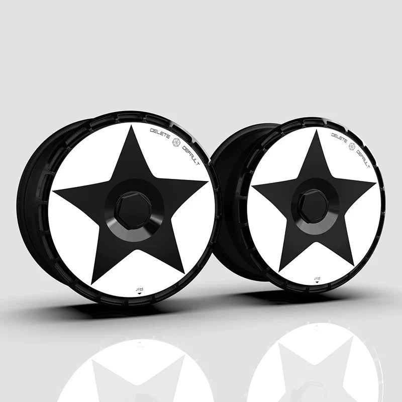 Full Wheel Covers Compatible with Lynk & Co Models (17–21 in) – Full Wheel Cover – Black Accent Ring – Set of 4
