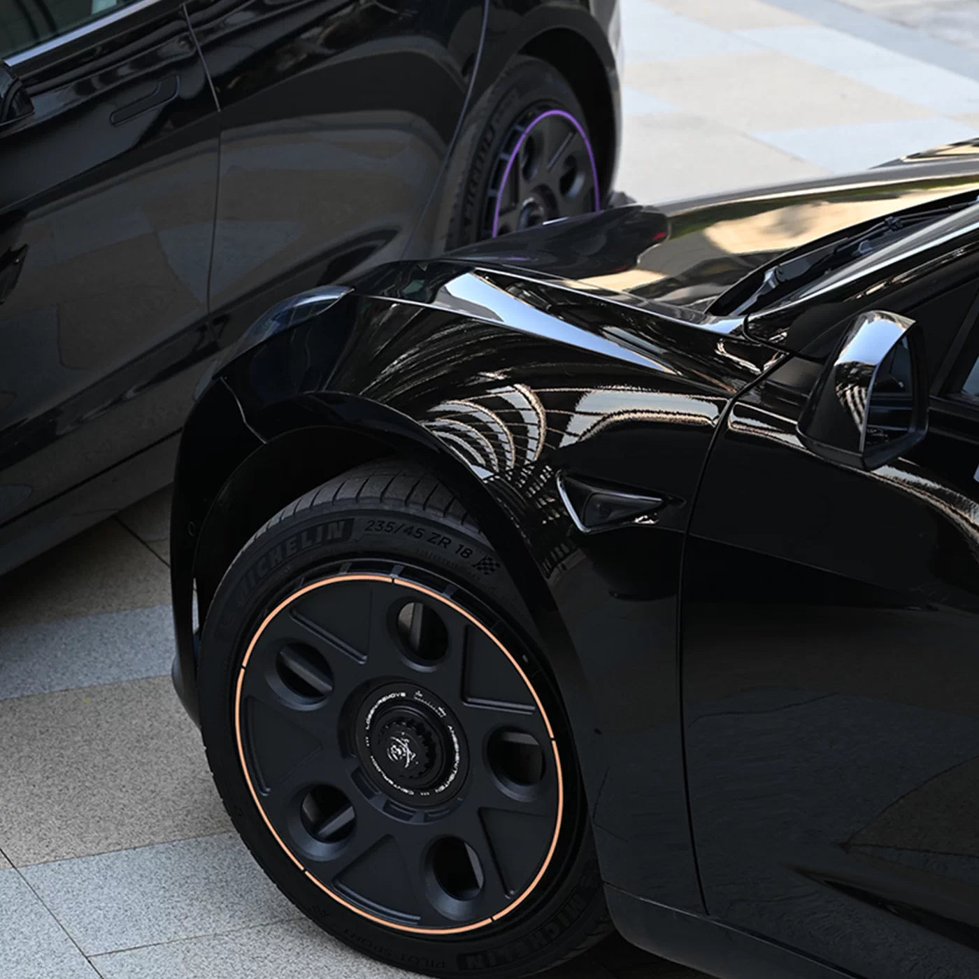 Lancer Full Wheel Covers Compatible with Tesla & Deepal (18–19 in) – product view