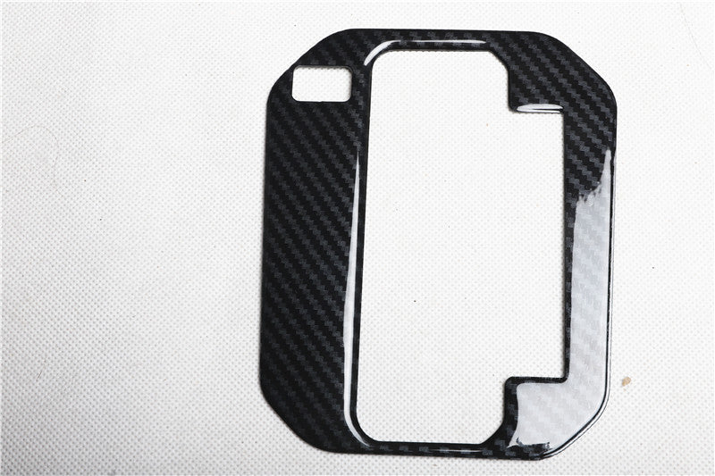 RHD 18-25 Jimny JB64 Interior Modification Carbon Fiber Pattern Rearview Mirror Cover Gear Shift Knob Trim