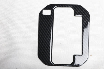 RHD 18-25 Jimny JB64 Interior Modification Carbon Fiber Pattern Rearview Mirror Cover Gear Shift Knob Trim
