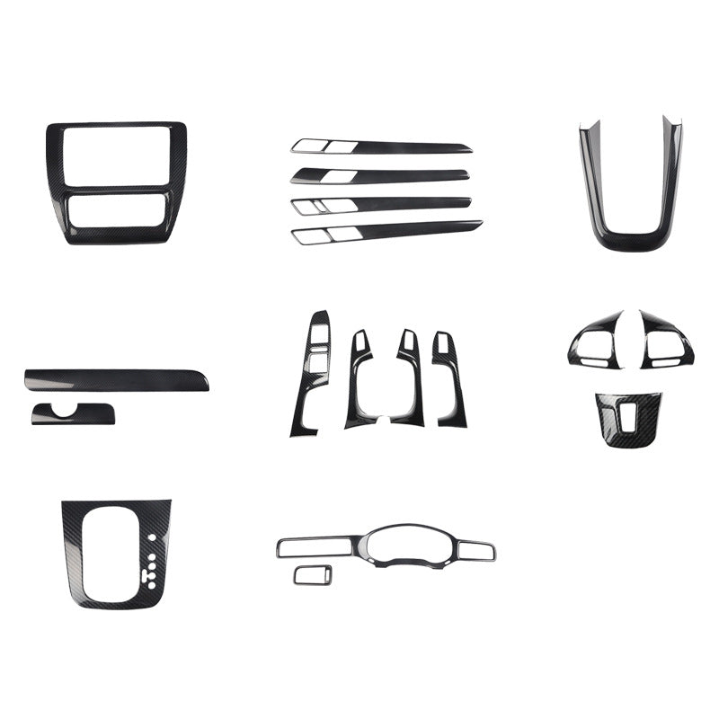 RHD 12-14 Right-Hand Drive Jetta Interior Modification Carbon Fiber Pattern Power Window Handles with Rosewood Trim