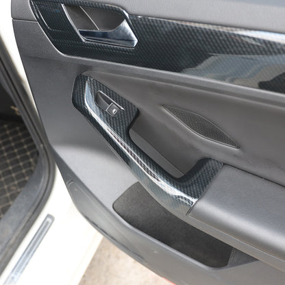 RHD 2015-2018 Jetta Interior Upgrade: Carbon Fiber Texture Trim for Center Console and Power Window Controls