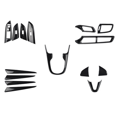 RHD 2014-2018 Honda Fit Carbon Fiber Steering Wheel, Center Console Vent, Interior Trim Kit