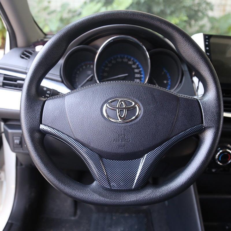 RHD 16-21 Toyota Vios Yaris Interior Modification Carbon Fiber Pattern Switch Panel Trim