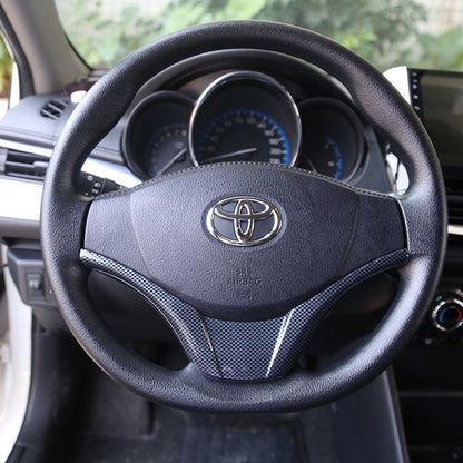 RHD 16-21 Toyota Vios Yaris Interior Modification Carbon Fiber Pattern Switch Panel Trim