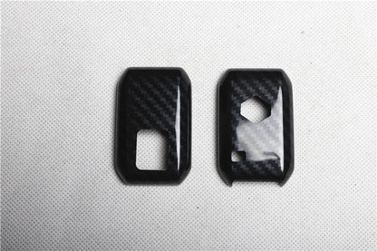 RHD 18-25 Jimny JB64 Interior Modification Carbon Fiber Pattern Rearview Mirror Cover Gear Shift Knob Trim