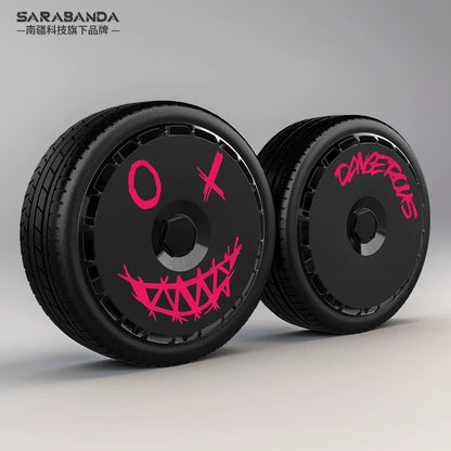 Full & MiniAero Wheel Covers Compatible with Audi Models (18–20 in) – UV-Printed Full Wheel Cover – Aurora – Set of 4