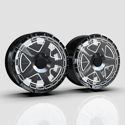 Full Wheel Covers Compatible with Volkswagen ID Series, Golf & CC (16–21 in) – UV-Printed Full Wheel Cover – Galaxy – Set of 4