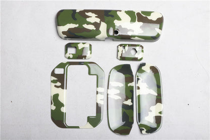 RHD 18-25 Jimny JB64 Interior Modification Carbon Fiber Pattern Rearview Mirror Cover Gear Shift Knob Trim