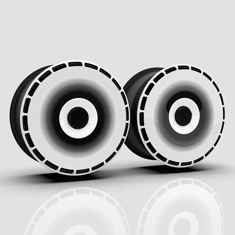 Full Wheel Covers Compatible with Volkswagen ID Series, Golf & CC (16–21 in) – UV-Printed Full Wheel Cover – Solid Black – Set of 4