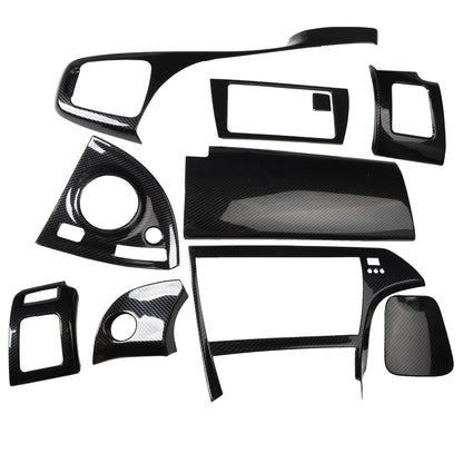 RHD Prius ZVW30 Peach Wood Carbon Fiber Pattern Dashboard, Instrument Panel, Steering Wheel, and Gear Shift Knob Interior Trim Decals