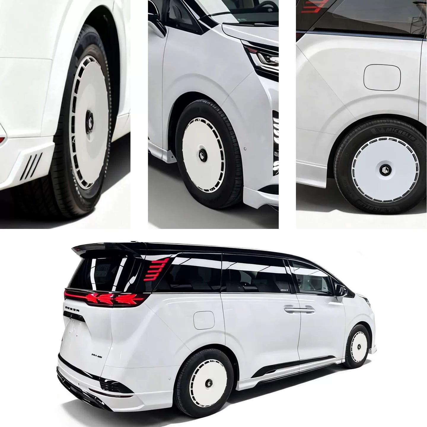 Full Wheel Covers Compatible with DENZA D9, Z9, Z9 GT, N7 & N8 (18–21 in) – product view