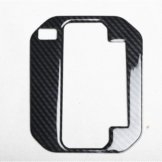RHD 18-25 Jimny JB64 Interior Modification Carbon Fiber Pattern Rearview Mirror Cover Gear Shift Knob Trim
