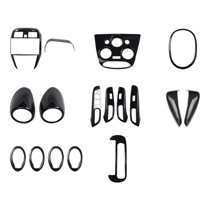RHD 2014-2016 Sunny Carbon Fiber Window Switch Panel Interior Trim Decoration