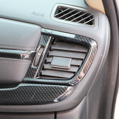 RHD 20-21 Honda HR-V BREEZE Interior Modification Peach Wood Carbon Fiber Pattern Air Vent, Center Console, and Gear Shift Decorative Trim