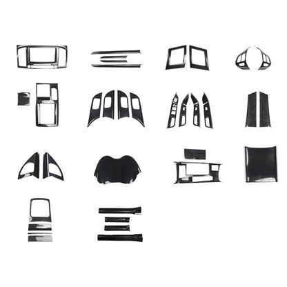 RHD 10-16 Mitsubishi Lancer EVO Interior Modification Carbon Fiber and Rosewood Steering Wheel & Window Trim Decals